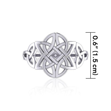 Celtic Knotwork Sterling Silver Ring TR667 - Jewelry